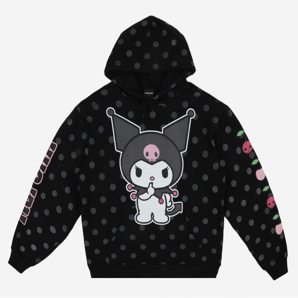Sanrio Characters Kuromi X Dumbgood Polka Dot Hoodie - Gem